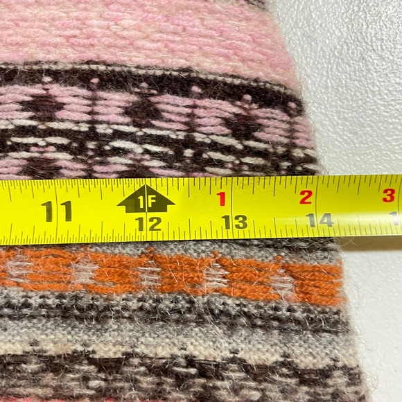 J. Crew Cashmere Wool Fair Isle Knit Skirt XXS Pink Brown Gray Boho Fairycore - Picture 9 of 10